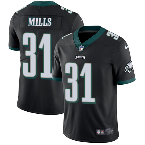Nike Eagles #31 Jalen Mills Black Alternate Youth Stitched NFL Vapor Untouchable Limited Jersey